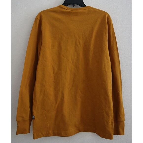 G-Star Raw D20448 336 Men's Sz M Vulcan Rust/Burnt Orange L/S Base-R T-Shirt - Picture 2 of 11